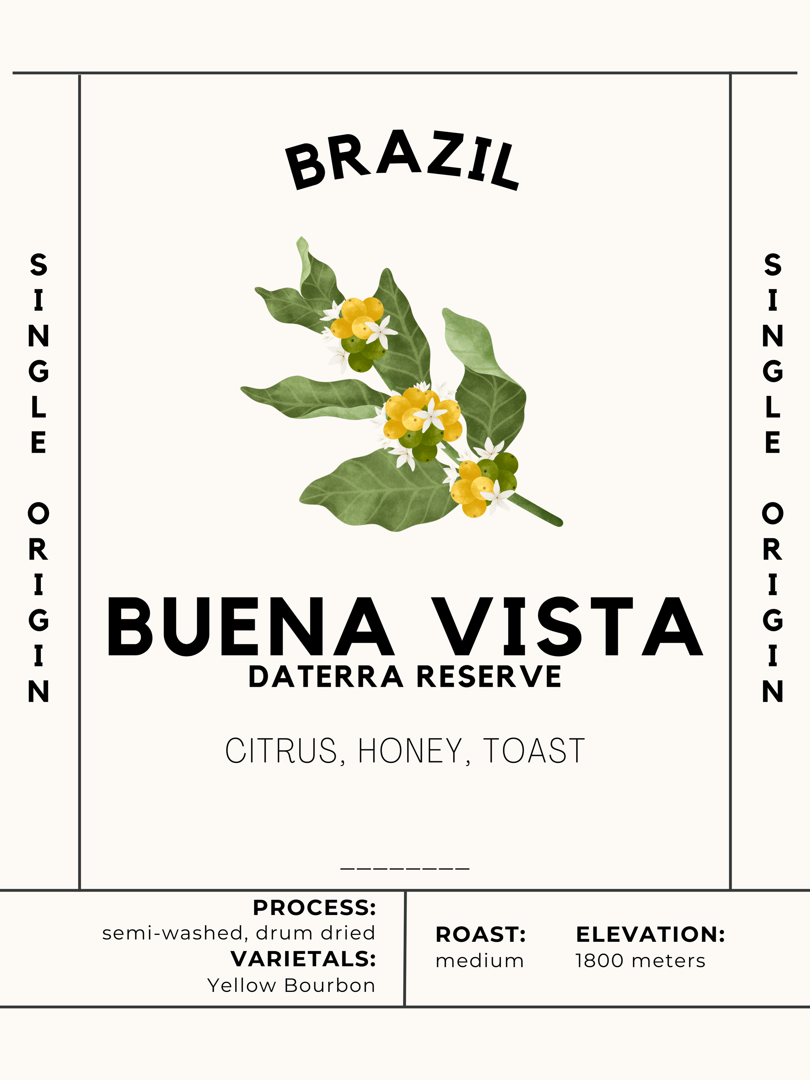 Brazil Daterra - Buena Vista - Jaho Coffee Roaster