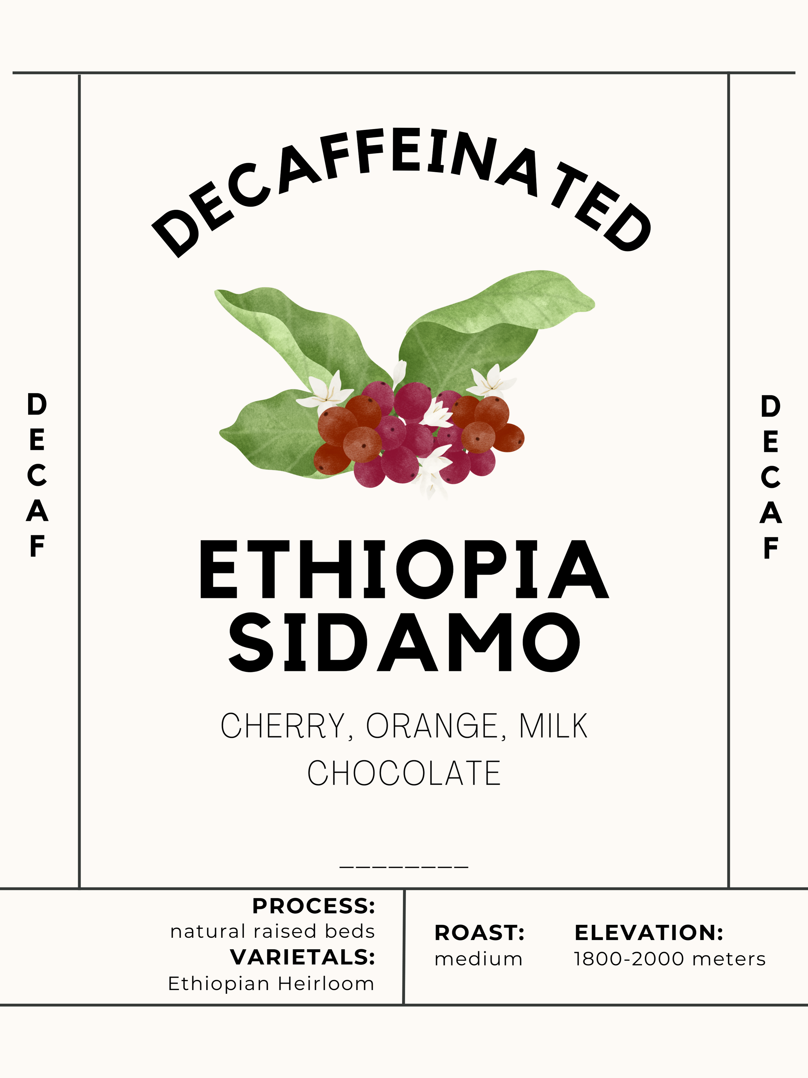 Decaf Ethiopia Sidamo - Jaho Coffee Roaster